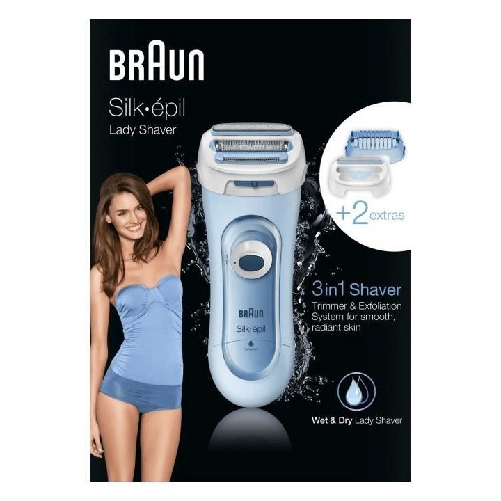 Rasoir électrique BRAUN Silk-épil Lady Shaver 5-160 pour Femme - 3 e