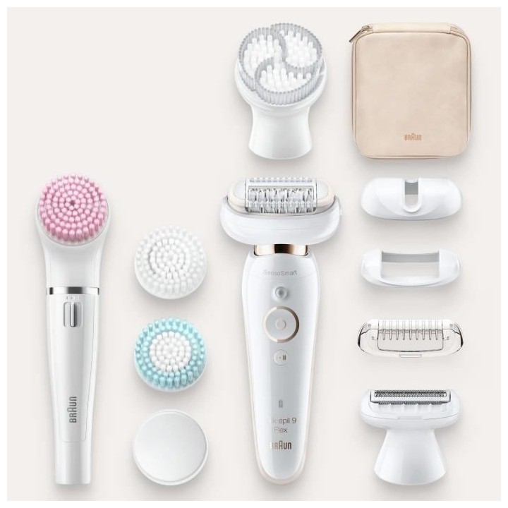 Braun Silk-épil 9 Coffret Beauté & Spa Epilateur Electrique Femme B