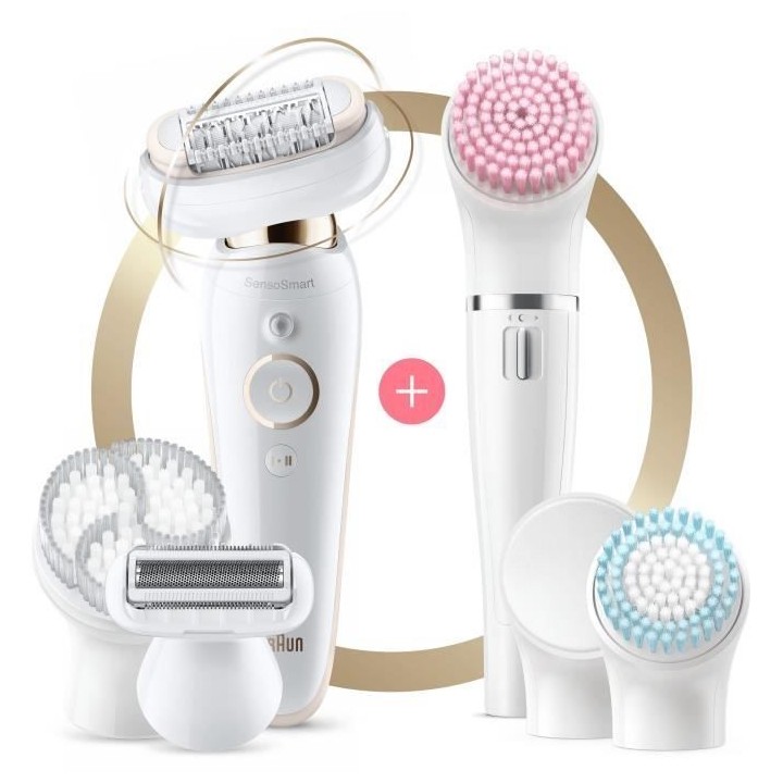 Braun Silk-épil 9 Coffret Beauté & Spa Epilateur Electrique Femme B