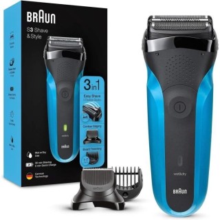 Rasoir électrique sans fil BRAUN Series 3 Shave & Style - 3 lames fle