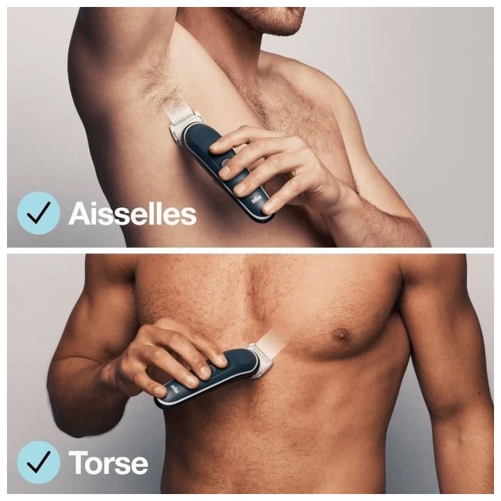 Braun Body Groomer 5 BG5340 Tondeuse Pour Le Corps, Avec Sabot Pour Zo