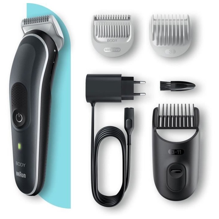 Braun Body Groomer 5 BG5340 Tondeuse Pour Le Corps, Avec Sabot Pour Zo