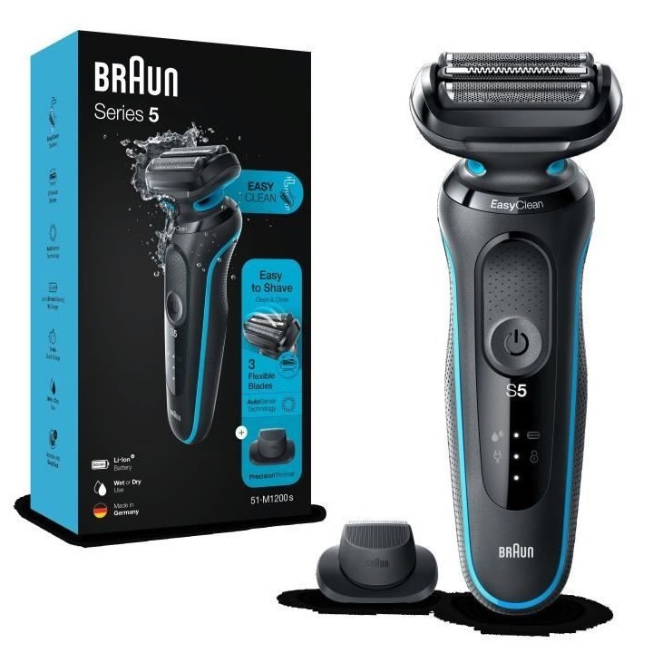 Rasoir électrique Braun Series 5 51-M1200s avec tondeuse de précisio
