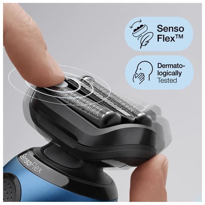 Rasoir Électrique BRAUN Series 6 61-B7200cc - Tete pivotante SensoFle