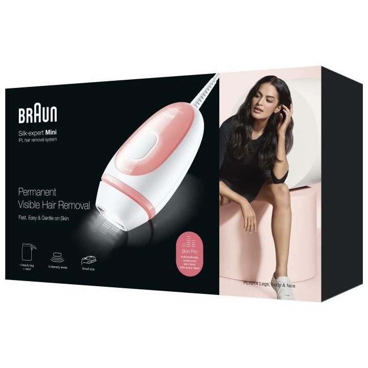 Braun Silk·expert Mini PL1014, Épilateur a Lumiere Pulsée, Épilati