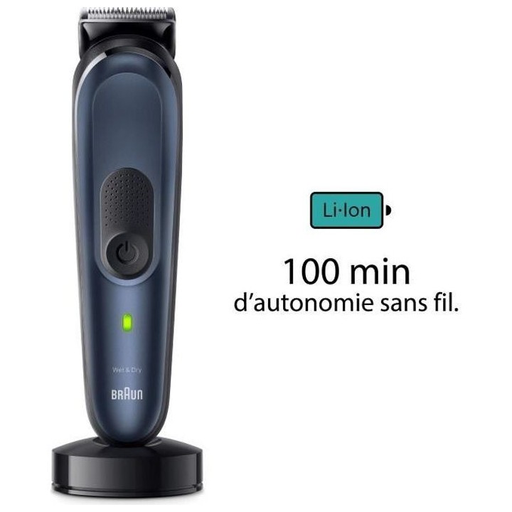 Tondeuse Tout-En-Un BRAUN - Series 7 MGK7421 - Autonomie 100 min - Kit