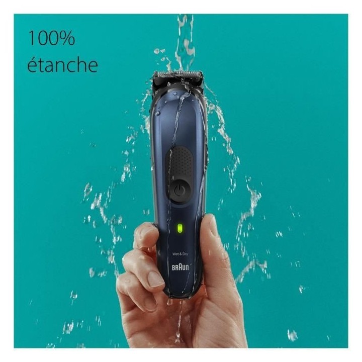 Tondeuse Tout-En-Un BRAUN - Series 7 MGK7421 - Autonomie 100 min - Kit