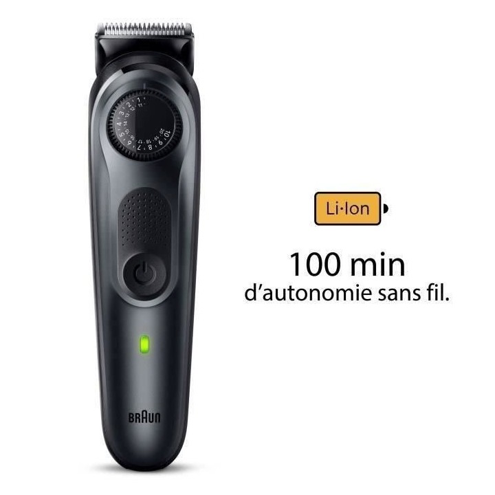 Tondeuse a barbe BRAUN - Series 5 BT5450 - 40 réglages de longueurs -