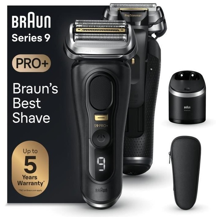 Rasoir électrique BRAUN - Séries 9 PRO+ 9560cc - 5 Éléments De Ras