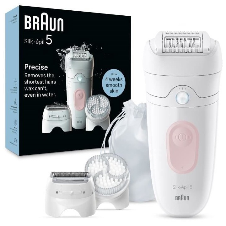Épilateur électrique - BRAUN - Silk-épil 5 - Épilation facile - Pe