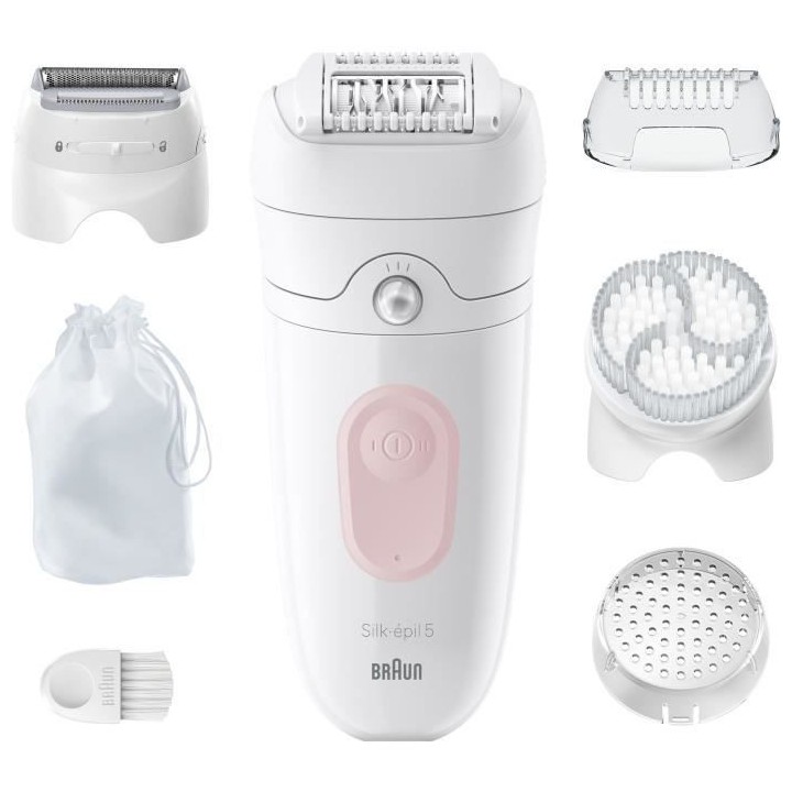 Épilateur électrique - BRAUN - Silk-épil 5 - Épilation facile - Pe