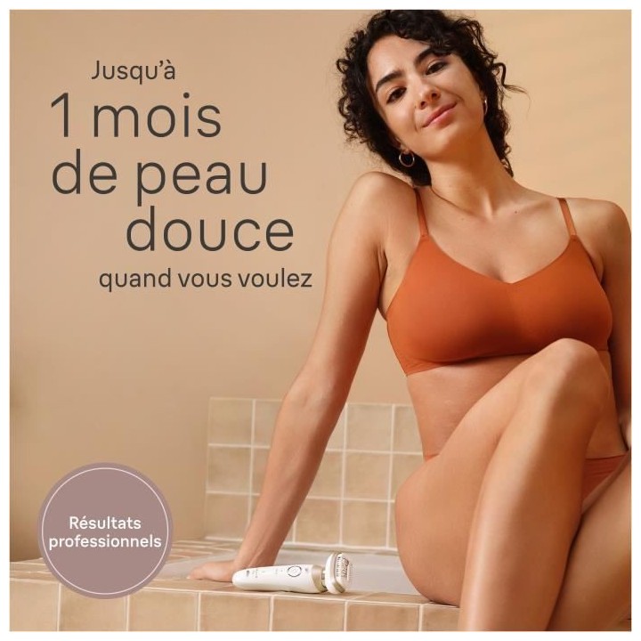 Épilateur électrique - BRAUN - Silk-épil 9 Flex - Épilation Facile
