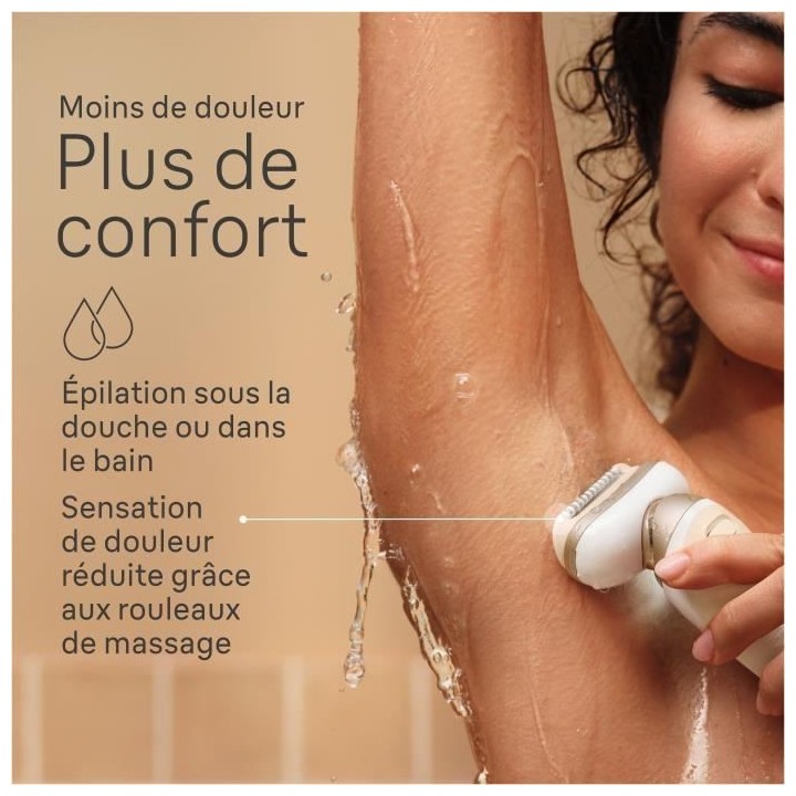 Épilateur électrique - BRAUN - Silk-épil 9 Flex - Épilation Facile
