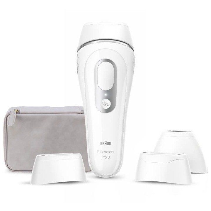 Épilateur a Lumiere Pulsée - BRAUN - Silk·expert Pro 3 - Épilation
