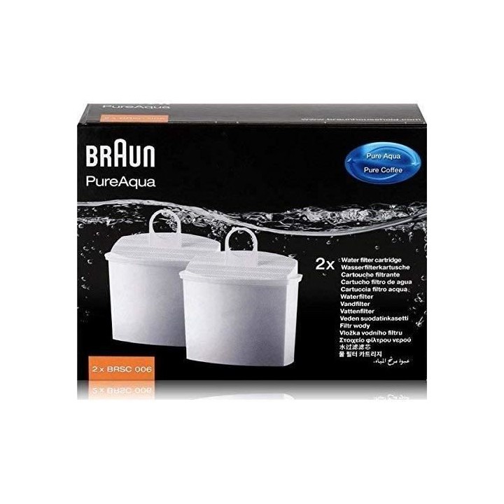 BRAUN BRSC006 Cartouche * 2 filtrantes pour cafetiere