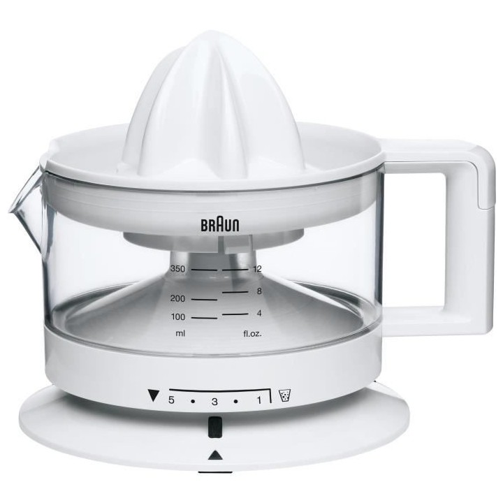 Presse-agrumes électrique BRAUN CJ3000 - 20W - 5 niveaux de contrôle