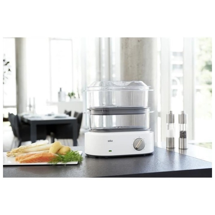 Cuiseur vapeur BRAUN Identity Collection FS5100WH - Blanc - 850W - 3.1