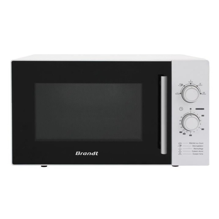 Micro-ondes monofonction BRANDT SM2602W - Blanc - 26 L - 5 niveaux de