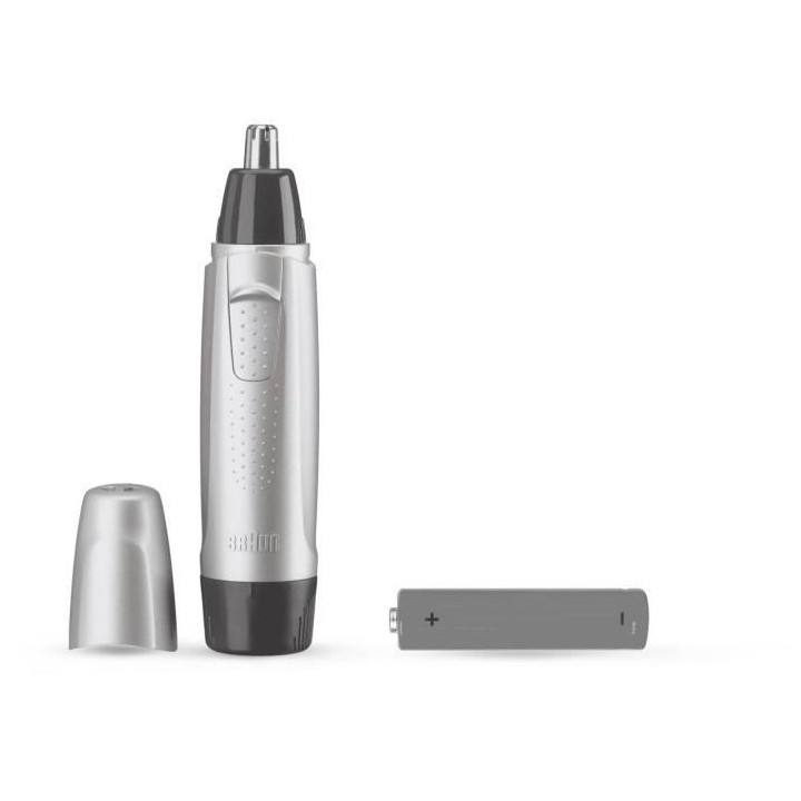 Tondeuse pour oreilles et nez - Braun EN10 - Gris - Autonomie 60 min -