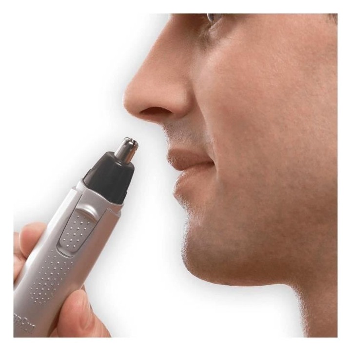 Tondeuse pour oreilles et nez - Braun EN10 - Gris - Autonomie 60 min -