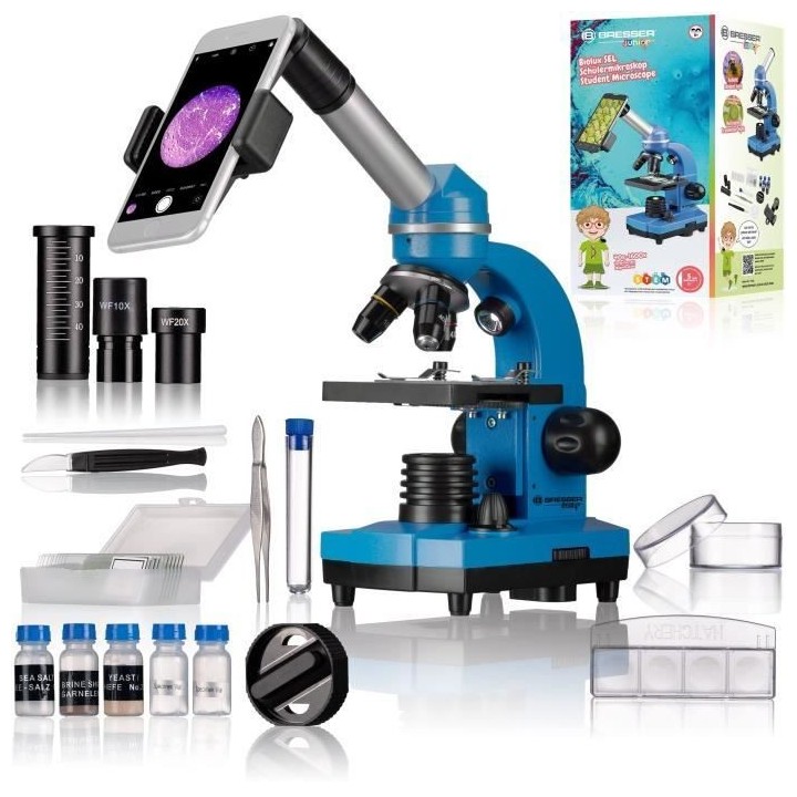 Microscope étudiant BIOLUX SEL - BRESSER JUNIOR - grossissement 40x-1
