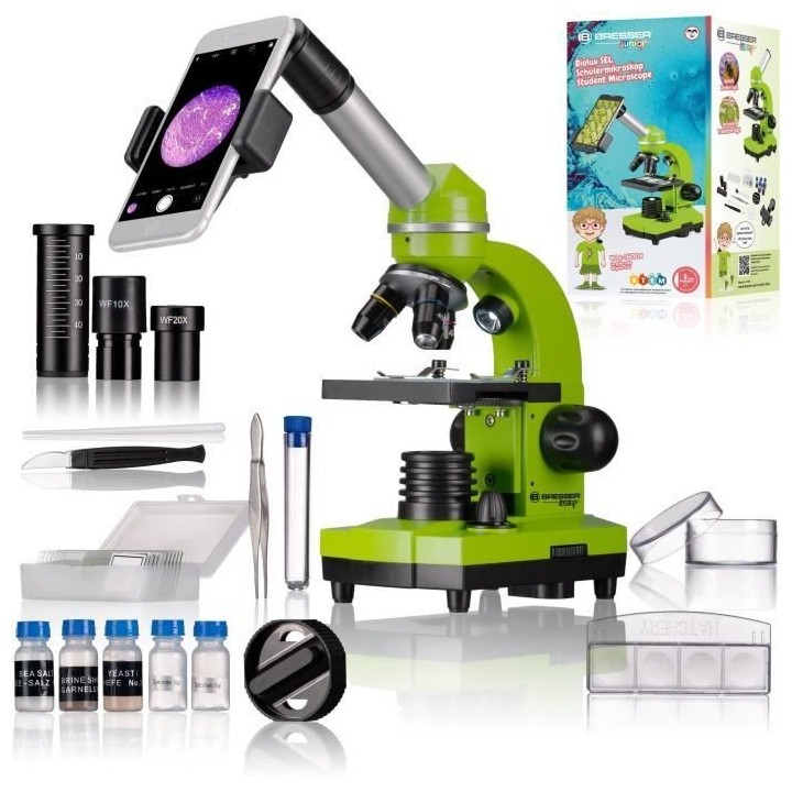 Microscope étudiant BIOLUX SEL - BRESSER JUNIOR - grossissement 40x-1