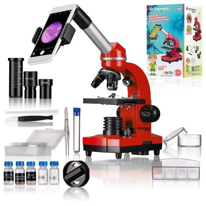 Microscope étudiant BIOLUX SEL - BRESSER JUNIOR - grossissement 40x-1