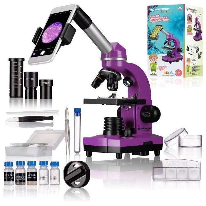 Microscope étudiant BIOLUX SEL - BRESSER JUNIOR - grossissement 40x-1