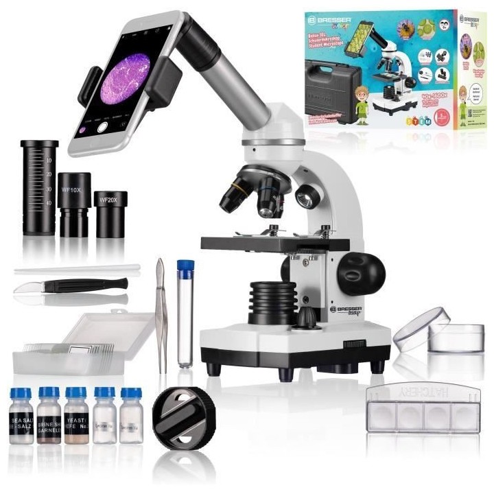 Microscope Biolux SEL avec systeme de zoom - BRESSER JUNIOR - grossiss
