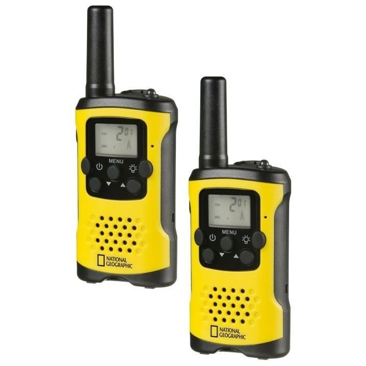 Walkie-Talkies enfant - National Geographic - Longue portée 6 km - Fo