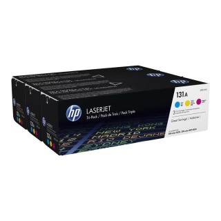 HP 131A Pack de cartouches de toner trois couleurs LaserJet authentiqu