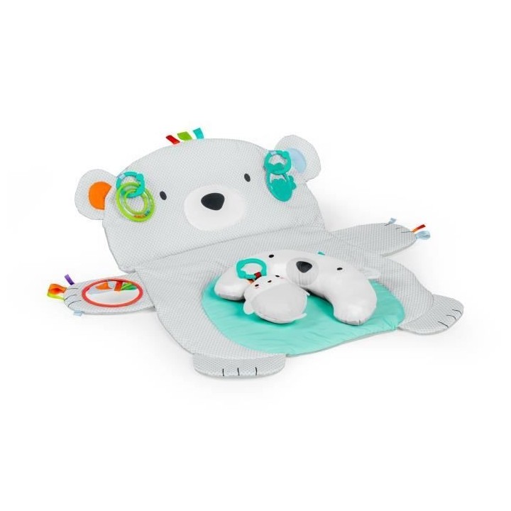 BRIGHT STARTS Tapis d'éveil Ours Polaire, Coussin de support pour pos