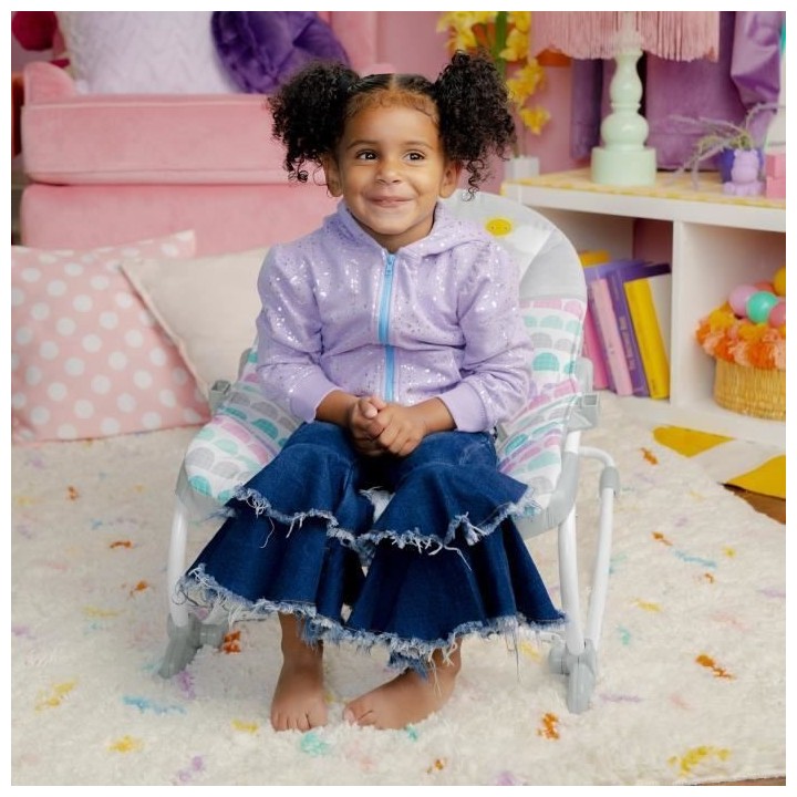 BRIGHT STARTS Transat évolutif Arc-en-Ciel, rose, Vibrations apaisant