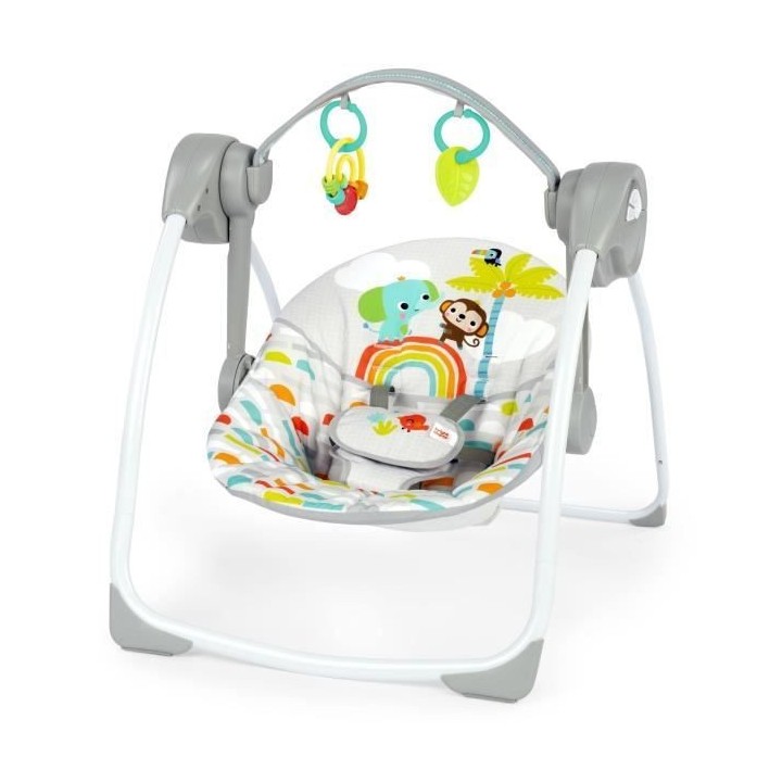 BRIGHT STARTS Playful Paradise balancelle portable pour bébé, compac