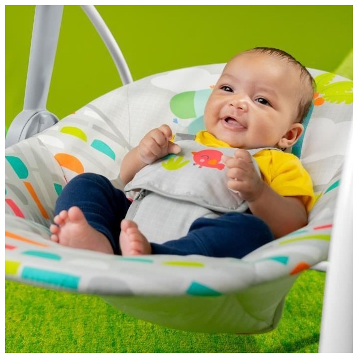 BRIGHT STARTS Playful Paradise balancelle portable pour bébé, compac