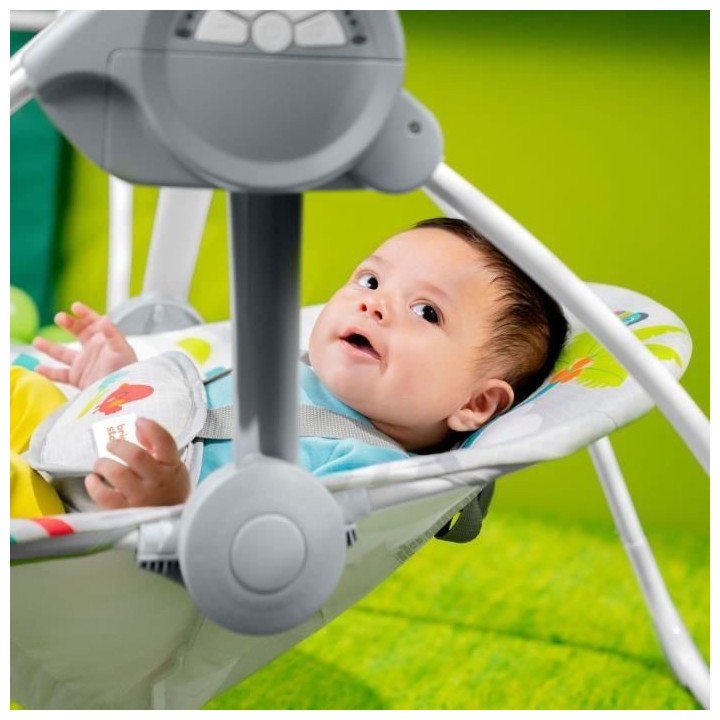 BRIGHT STARTS Playful Paradise balancelle portable pour bébé, compac
