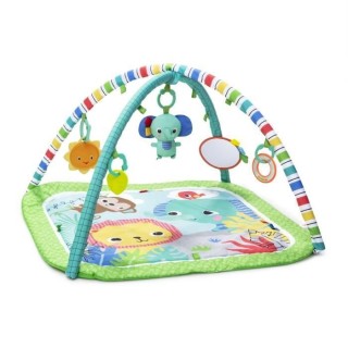 BRIGHT STARTS Tapis d'éveil et d'activités Jungle Vert, 5 jouets inc