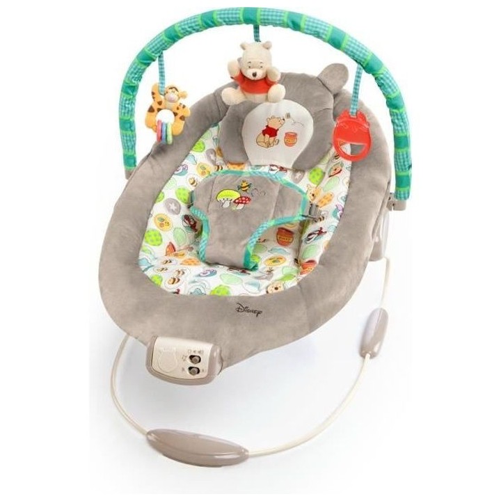 DISNEY BABY Transat Winnie l'Ourson, Cale tete ergonomique amovible, V