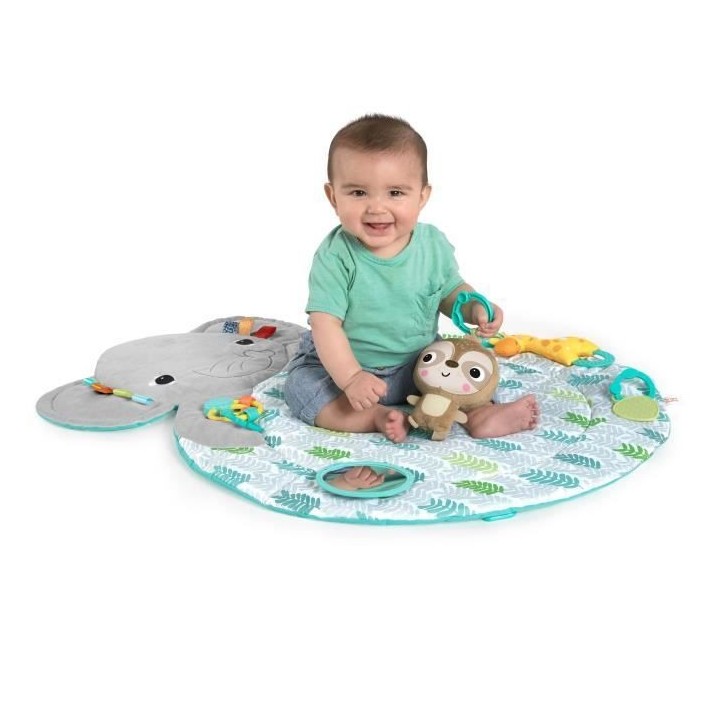 BRIGHT STARTS Tapis d'éveil Hug ‘n Cuddle™, éléphant