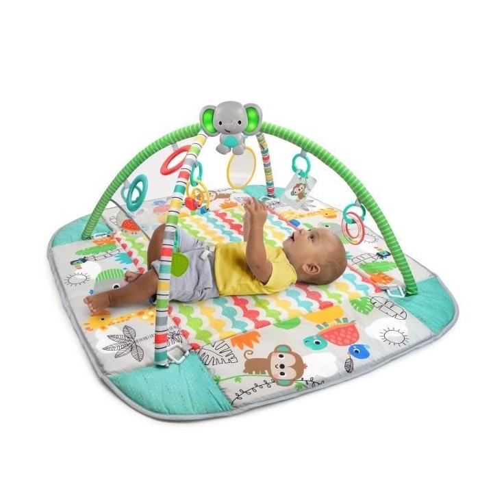 BRIGHT STARTS Tapis d'éveil maxi Monde Tropical, 5 modes de jeu - 40