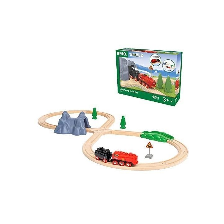 BRIO World - Circuit Locomotive a piles a vapeur - 36017