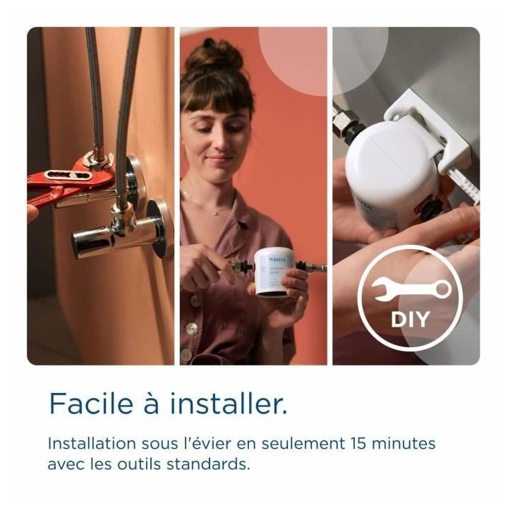 Systeme de filtration de l'eau - BRITA - Mypure SLIM V-MF - 2 pression