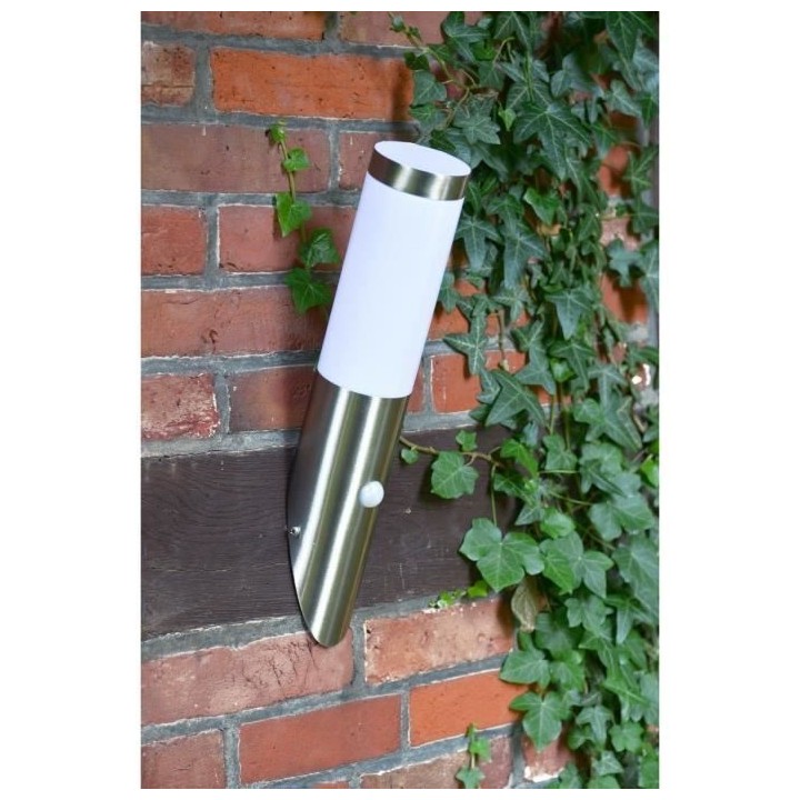 Applique d'extérieure avec Détecteur Inox H40cm inox satiné - BRILL