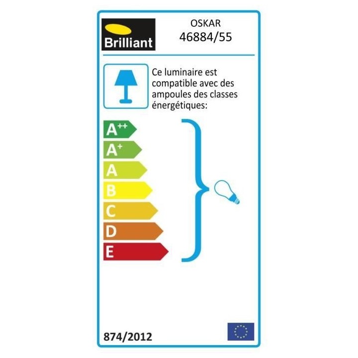 Borne d'extérieur LED H51cm Oskar - BRILLIANT - Marron Rouille - Desi