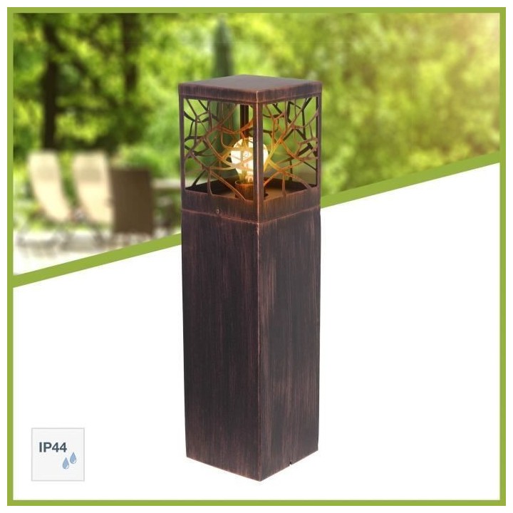 Borne extérieure WHITNEY - BRILLIANT - coloris rouille - métal/plast