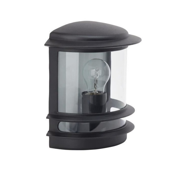 Applique murale extérieure Hollywood - Brilliant - Noir - Capteur de