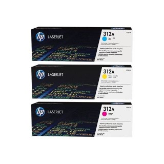 HP 312A Pack de 3 cartouches de toner trois couleurs LaserJet authenti