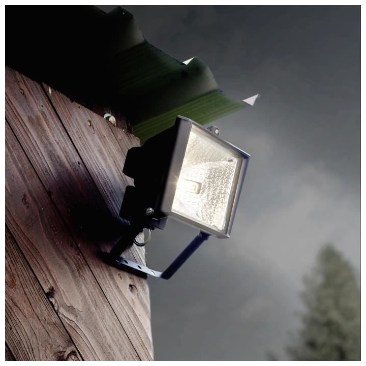 Spot extérieure TANKO - BRILLIANT - noir - métal/verre - R7s 1x400W