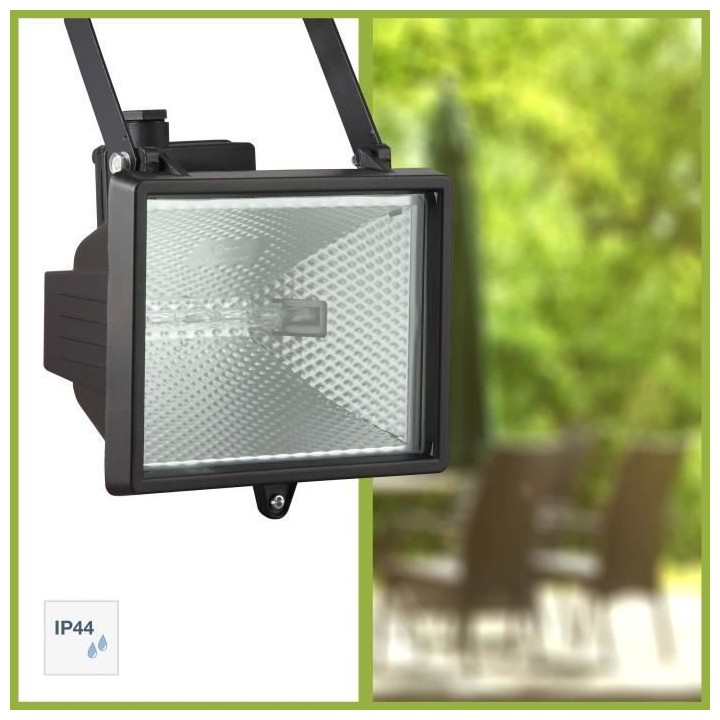 Spot extérieure TANKO - BRILLIANT - noir - métal/verre - R7s 1x400W