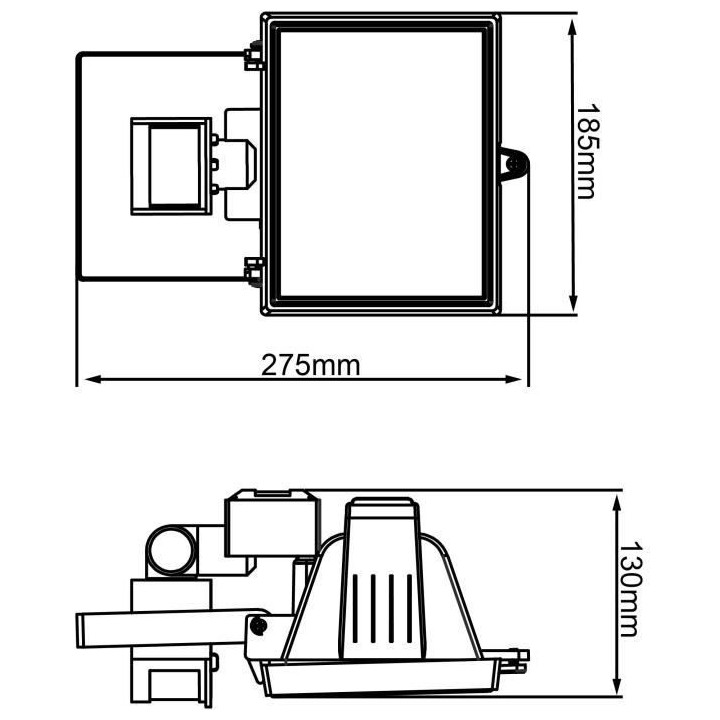 Projecteur extérieur TANKO avec détecteur de mouvement - BRILLIANT -